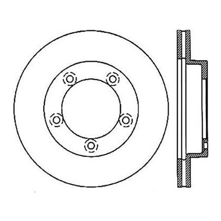 Centric StopTech Premium Cryostop Rotor; Front, StopTech 120.46055CRY